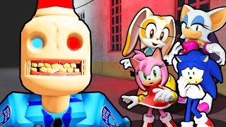 SONIC AND GIRLS ESCAPE SIREN COP PRISON IN ROBLOX