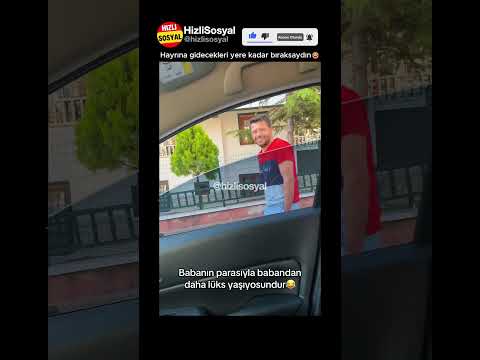 Hayrına gidecekleri yere kadar bıraksaydın😂