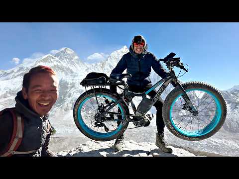 ✅Everest on an ELECTRIC BIKE⚡️We were deceived by a guide😳Scam in the mountains of Nepal💥PART 5