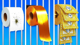 😱 Extreme Jail Glow-Up! Poor vs Rich vs Giga Rich Makeover Challenge ✨
