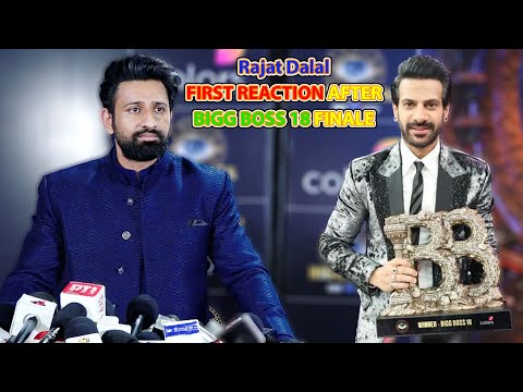 Rajat Dalal FIRST REACTION AFTER BIGG BOSS 18 FINALE & Karan Veer Mehra WIN #bb18 #biggboss