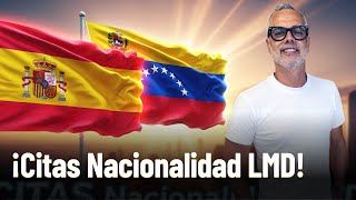 🗓️ CITAS PARA NACIONALIDAD POR LEY DE MEMORIA DEMOCRÁTICA EN CARACAS - VENEZUELA 🇪🇸 🇻🇪