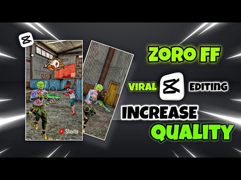 HOW TO INCREASE VIDEO QUALITY LIKE @zoroffxx || FREE FIRE VIDEO QUALITY INCREASE LIKE ZORO FF