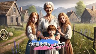 قصص عربيه | قصص مسموعة للمكفوفين | العجوز وبناتها الثلاثة قصة وعبرة من التراث العربي