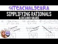 Simplifying Rational Expressions and Excluded Values