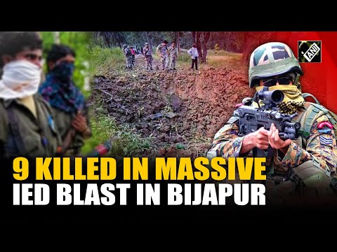 DRG jawans’ vehicle blown up by Naxals, IED blast claims nine lives in Chhattisgarh’s Bijapur