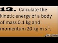 Kinetic Energy and Momentum Concepts