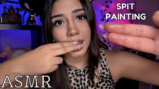 ASMR ESPAÑOL / SPIT PAINTING INTENSO y RICO + L4M0 MIS DEDOS + EXTRA RELAJANTE