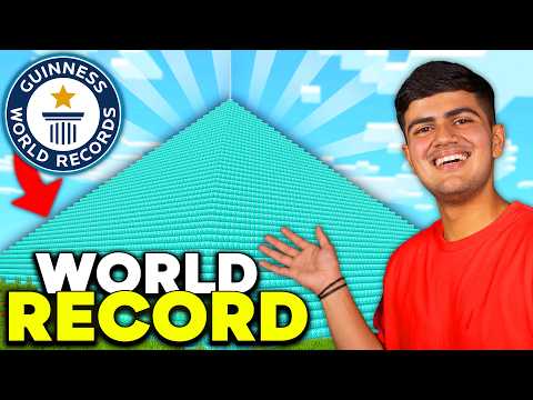 I BROKE THE WORLD RECORD For MOST DIAMONDS in Minecraft