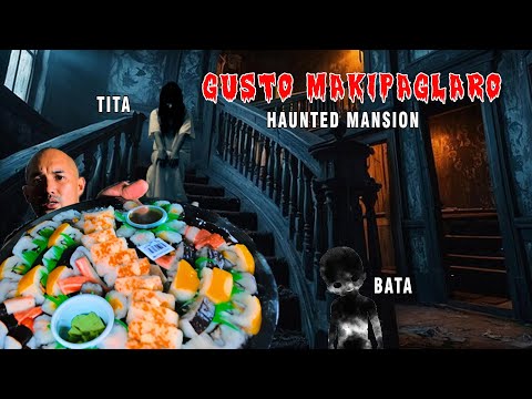 SUSHI MUKBANG SA ABANDONED  MANSION | HAUNTED FACTORY