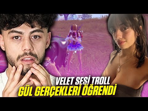 GÜL GERÇEKLERİ ÖĞRENDİ !! ( VELET SESİ TROLL ) - PUBG Mobile