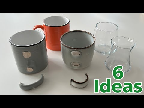 6 Brilliant Recycling Ideas With Old, Broken Plates and Cups!