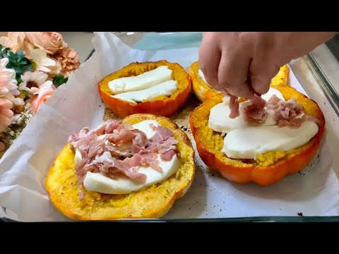 CÓMO Hacer CALABAZA al HORNO con QUESO! Receta FÁCIL y RÁPIDA! #otoño2024 #recetasfáciles