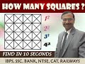 Counting Squares in Matrices