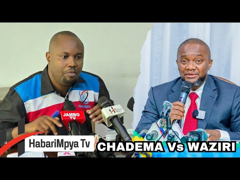 CHADEMA WAMUWASHIA MOTO WAZIRI MCHENGERWA, SAKATA LA WANAFUNZI KUJIANDIKISHA KUPIKIA KURA,.