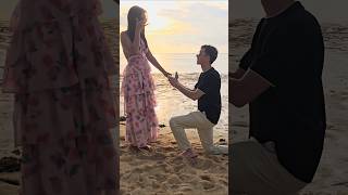 The sweetest proposal ❤️ #proposal #beach #lovestory