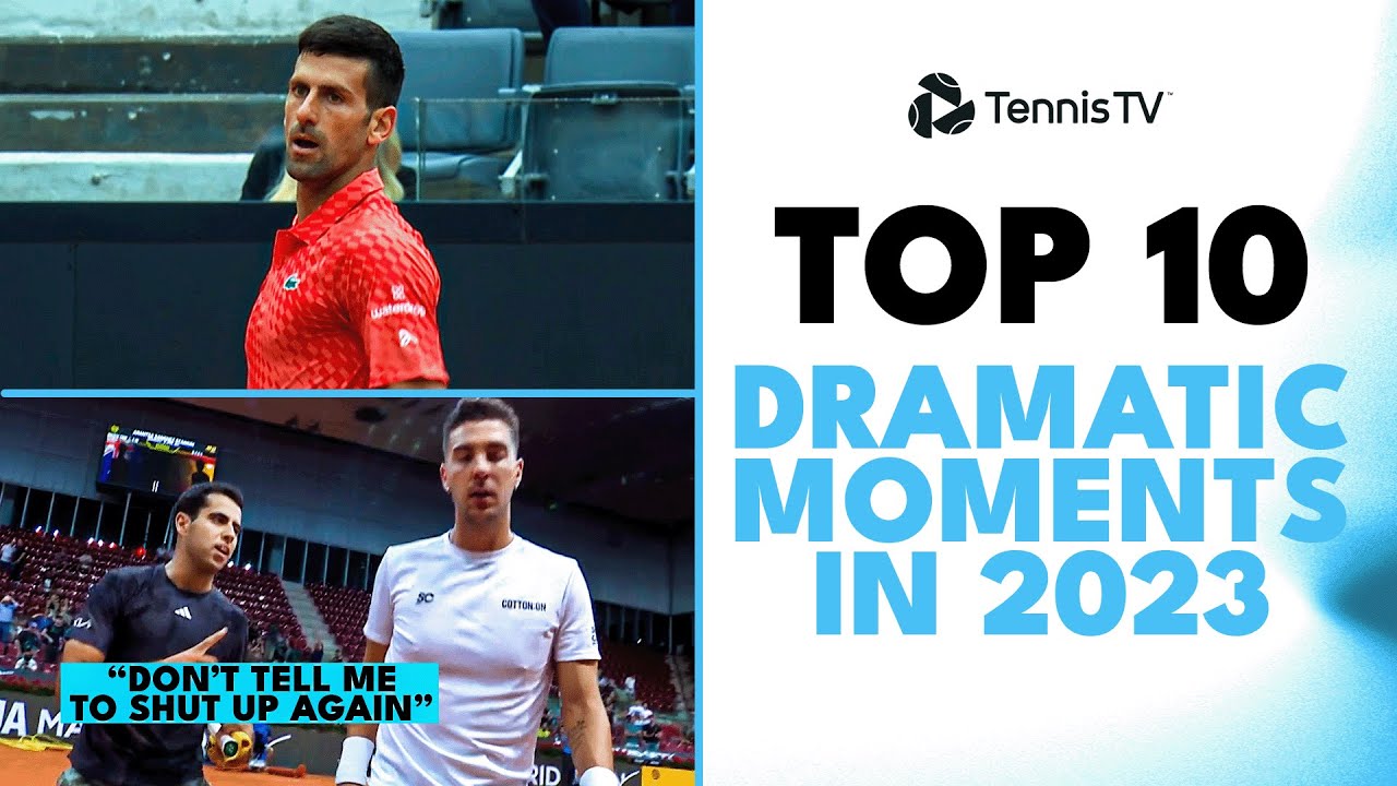 Top 10 ATP Dramatic Moments in 2023!