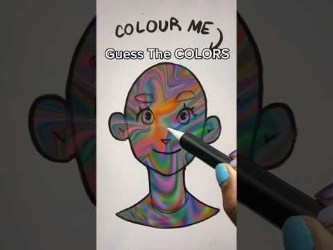 RANDOM Colors TRANSFORM My Drawing..??✏️✨(Crazy Results) #artchallenge #drawing #guessthecolor