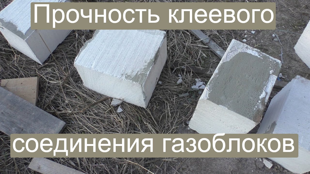 Прочность клеевого соединения газоблоков