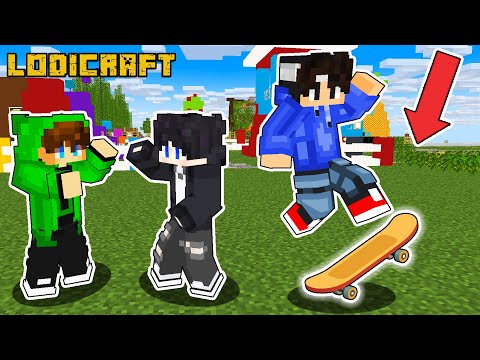 Olip LEARN to FIGHT and Playing SKATE BOARD in Minecraft ( Tagalog )