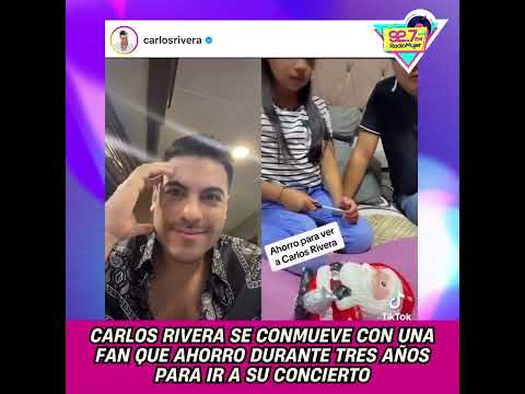 CARLOS RIVERA INVITA A PEQUEÑA FAN A SU CONCIERTO