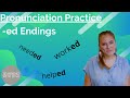 Pronunciation of Past Tense Verbs
