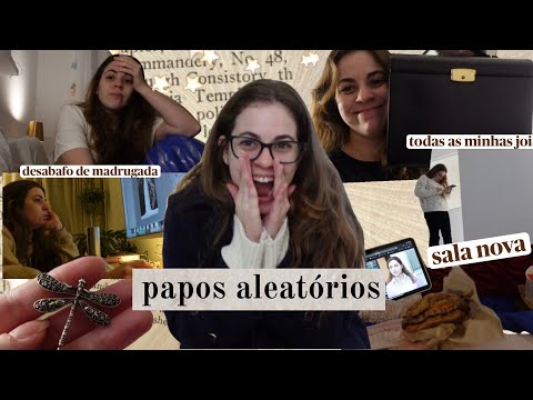 vlog de rotina - Papos aleatórios, sala nova, tour pelas joias e desabafo de travesseiro.