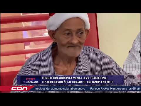 Fundación Moronta Mena lleva tradicional festejo navideño al hogar de ancianos en Cotuí