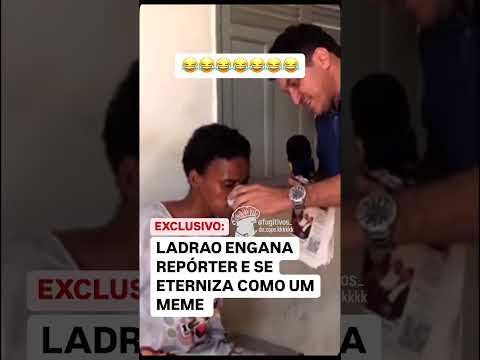 Ladrão engana repórter e vira meme