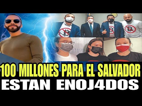 NAYIB BUKELE SE GANA 100 MILLONES DE DOLARES Y LA OPOSICION ESTA SUPER ENOJ4D0S SE LES CAYO EL SHOW