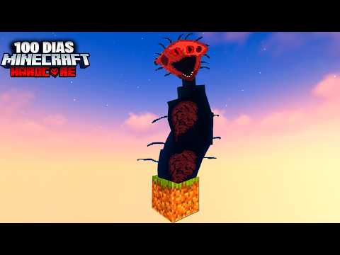 SOBREVIVI 100 DIAS NO MINECRAFT ONE BLOCK O MODS MAIS ATERRORIZANTE