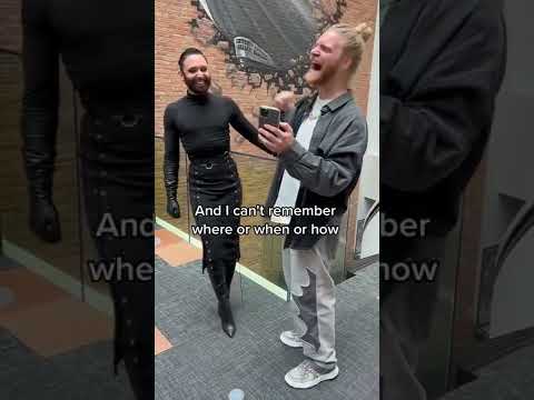 Met @conchitawurst- what a kind hearted, fabulous legend! 🙏here’s us singing a bit of @Celine Dion💫💛