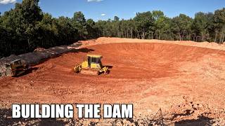 Building the Pond Dam | Getting This Pond One Step Closer to Finished