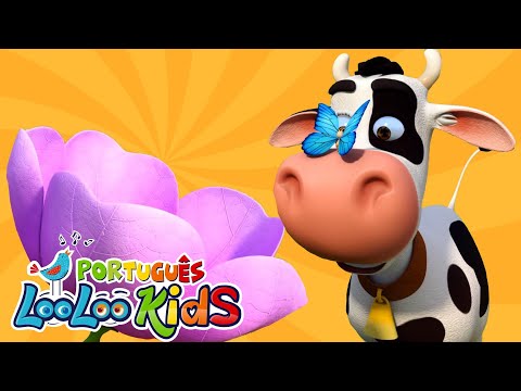 A Vaca Maru - Cinco Patinhos - Músicas Infantis Divertidas- Canções infantis - LooLoo Kids Português