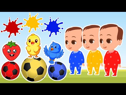 تعليم الالوان للاطفال على قناة تعلم ونطق بعض الكلمات الأولي للأطفال باللغة العربية_ Colors for kids