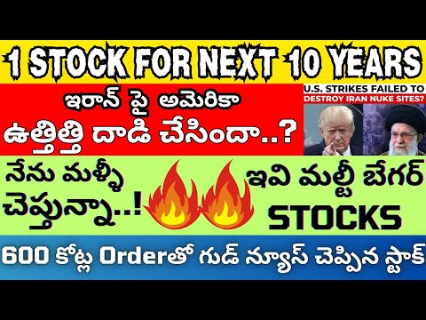 1 Stock For 10 Years, US Failed In Iran Nuclear Site Attack, Reliance Infra, EXICOM, Servotech, RIL