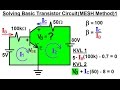 Transistor Circuit Analysis Concepts