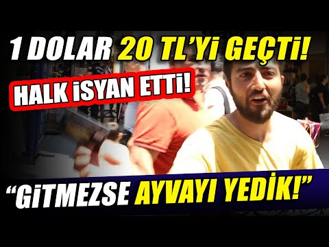 Dolar 20 Lirayı Geçti! Halk İsyan Etti! Vatandaş Kime Oy Verecek?