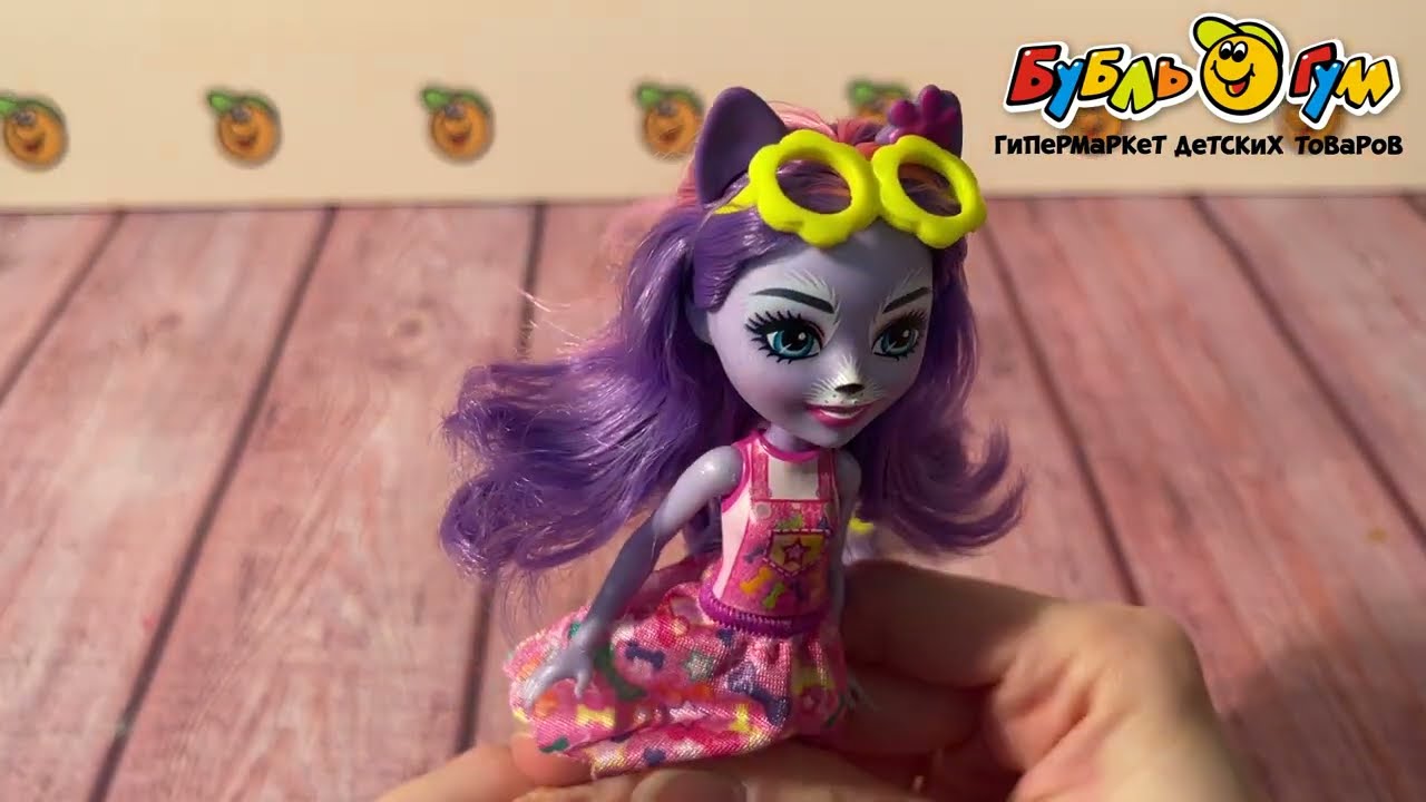 Кукла Enchantimals Хэдли Хаски и питомец Следдер - видео