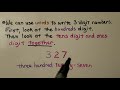 Writing Numbers in Word Form