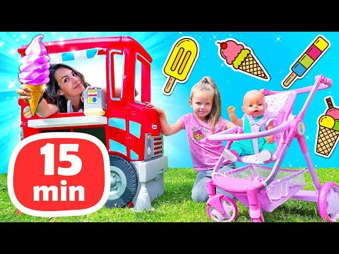 Giochi d’acqua e avventure al parco con Maya e Lina! 🤩 Giochiamo con le bambole BABY born