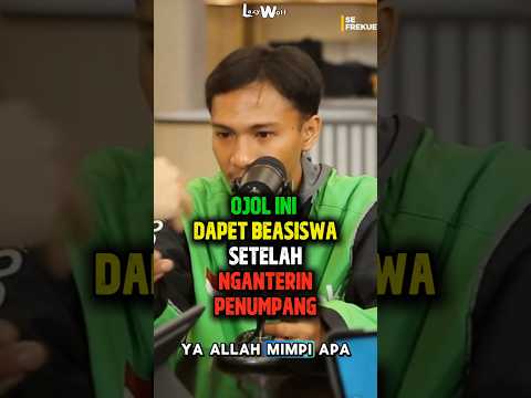 Ojol Ini Dapet Beasiswa Kuliah Setelah Nganterin Penumpang #shorts