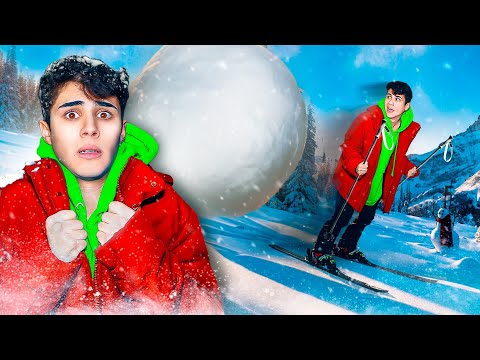 Pasé 72 horas en la NIEVE! 😱☃️❄️‼️ (hacía frío xd)