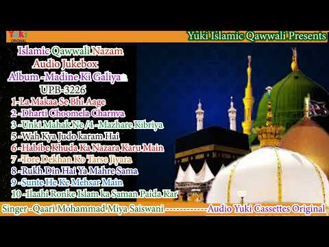 Madine Ki Galiyan| Nonstop Beautiful Top -10 - Nazam Qawwalis | Qaari Mohammad Miya Sahaswani -Audio