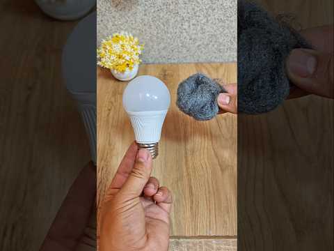 لن تقوم برمي المصباح المعطل بعد اليوم إصلحه بنفسك #diy #ابتكار #woodworking #اختراعات #tools #افكار