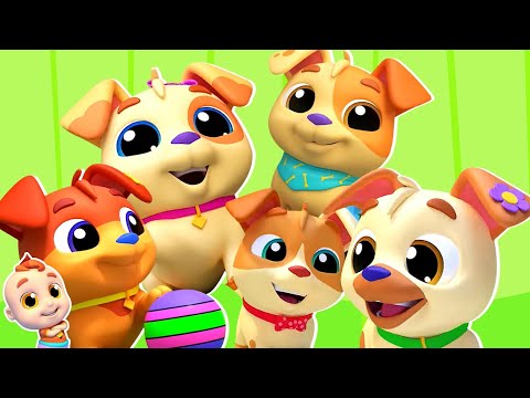 Five Little Puppies, Nursery Rhyme And Kids Song by Super Supremes