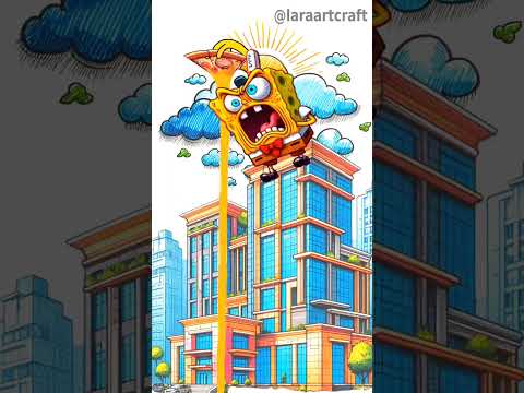 SpongeBob's Pizza Predicament: Patrick Saves the Day #artandcraft