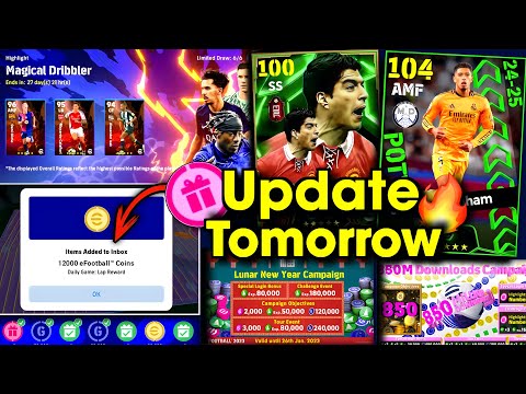 Free 12000 Coins Confirm & v4.3.0 Update 🤩🔥 What Is Coming On Tomorrow In eFootball 2025 Mobile