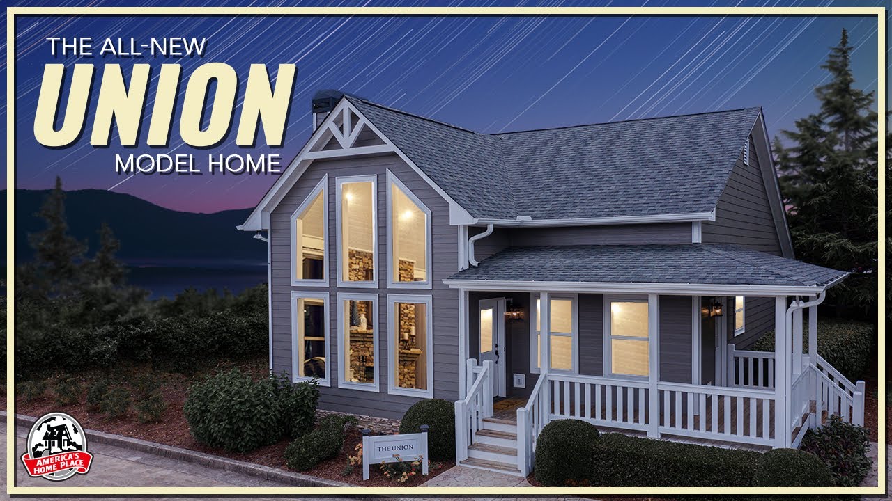 The ALL-NEW Union Modern Farmhouse Model at NIGHT!