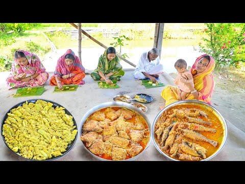 আজ বাঁধাকপি এমনভাবে রান্না করলাম সবাই বলে এই প্রথম খেলাম সাথে তোপসে মাছ আর ফেসা মাছ রান্না